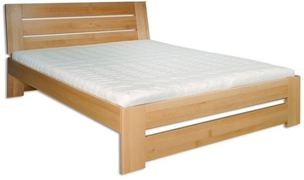 eoshop Drevená posteľ 140x200 buk LK192 (Farba dreva: Koniak)