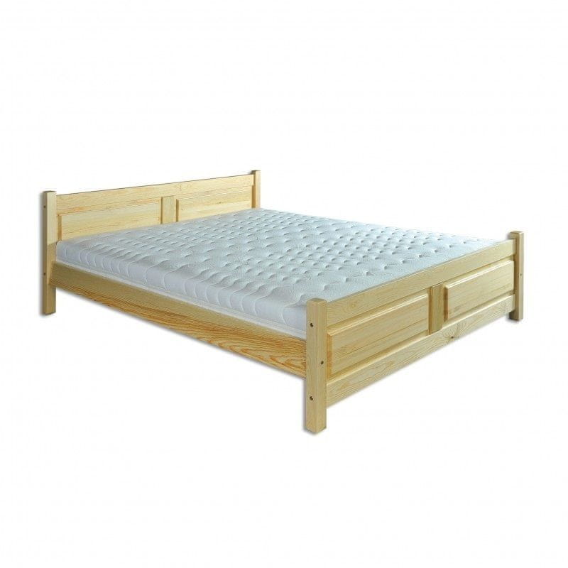 eoshop Drevená posteľ 140x200 LK115 (Farba dreva: Dub)