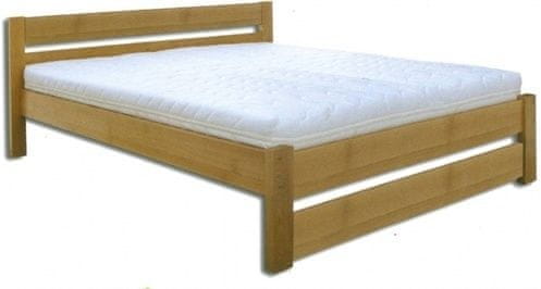 eoshop Drevená posteľ 180x200 buk LK190 (Farba dreva: Gray)