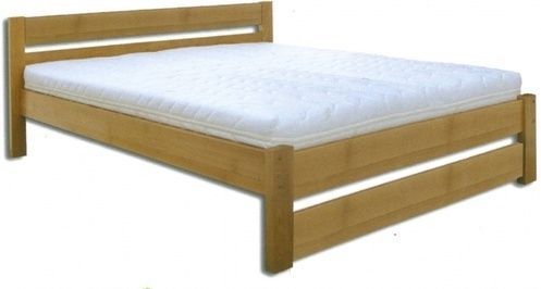 eoshop Drevená posteľ 140x200 buk LK190 (Farba dreva: Buk bielený)