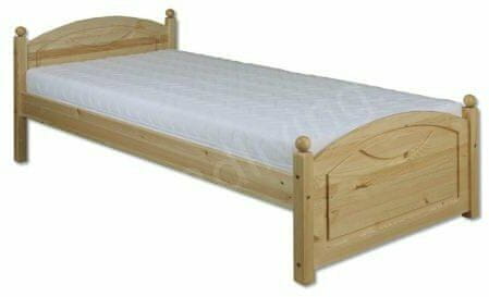 eoshop Drevená posteľ 80x200 LK126 (Farba dreva: Gray)
