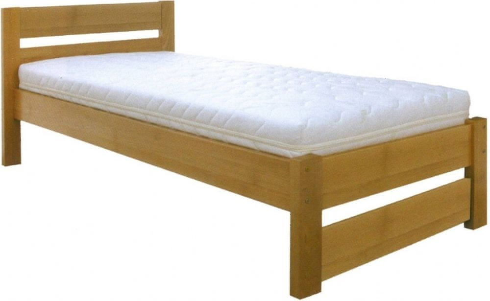eoshop Drevená posteľ 90x200 buk LK180 (Farba dreva: Rustikal)