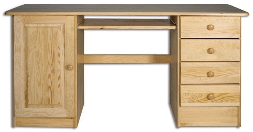 eoshop Písací stôl BR115 masív (Farba dreva: Jelša)
