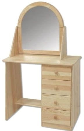 eoshop Toaletný stolík so zrkadlom LT108 (Farba dreva: Gray)