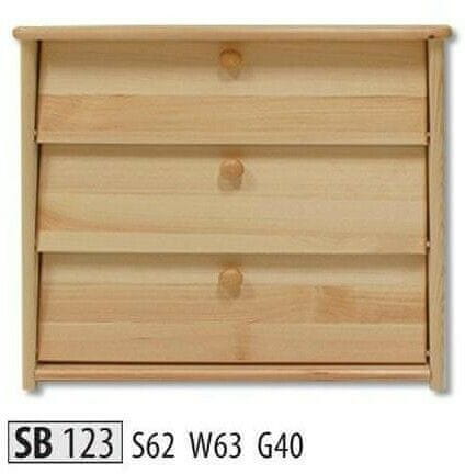 eoshop Botník SB123 masív (Farba dreva: Gray)