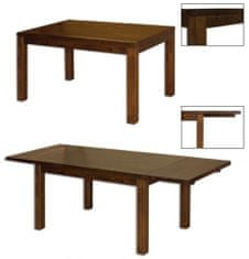 eoshop Jedálenský stôl ST172 s140 masív buk, šírka dosky 4 cm, 2 krídla (Farba dreva: Buk prírodný, Hrana stola: S3)