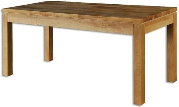 eoshop Jedálenský stôl st173 S200 masív buk (Farba dreva: Buk prírodný, Hrana stola: S3)