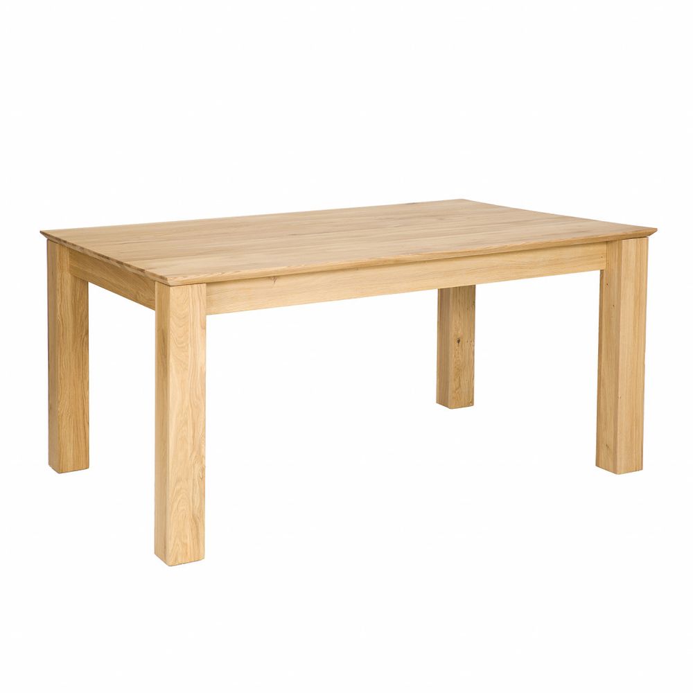 eoshop Rozkladacia jedálenský stôl ST384, s160, masív - dub (Farba dreva: Kakao)