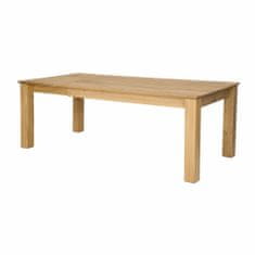 eoshop Rozkladacia jedálenský stôl ST384, s180, masív - dub (Farba dreva: Dub medový)