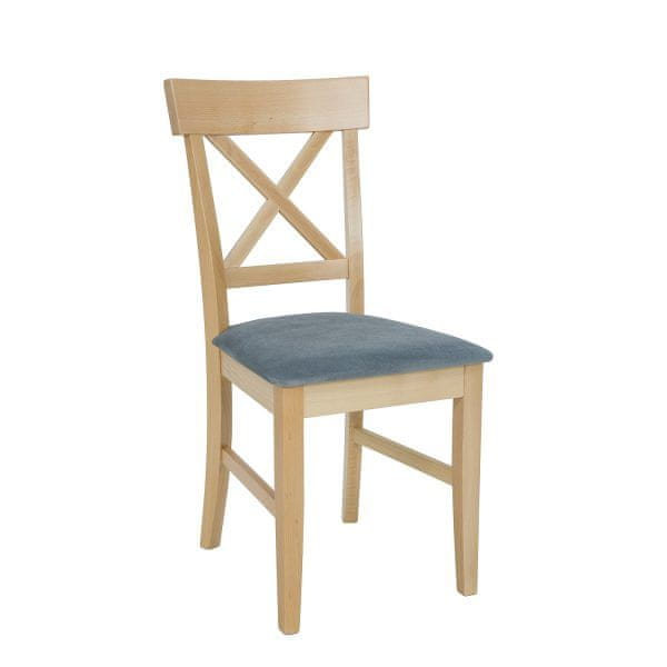 eoshop Čalúnená jedálenské stoličky KT393, dub (Farba dreva: Bielená, Poťah: Toptextil)
