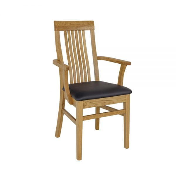 eoshop Čalúnená jedálenské stoličky KT378, dub (Farba dreva: Dark, Poťah: Toptextil)