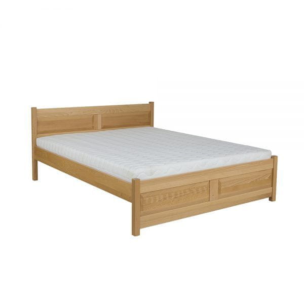 eoshop Drevená posteľ LK109, 140x200, buk (Farba dreva: Prírodná (lakovaná))