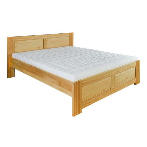 eoshop Drevená posteľ LK112, 200x200, buk (Farba dreva: Orech)