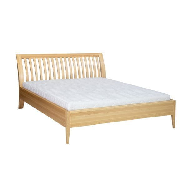 eoshop Drevená posteľ LK191, 140x200, buk (Farba dreva: Bielená)