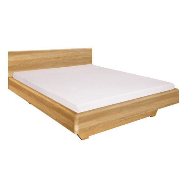 eoshop Drevená posteľ LK210, 200x200, dub (Farba dreva: Prírodná (lakovaná))