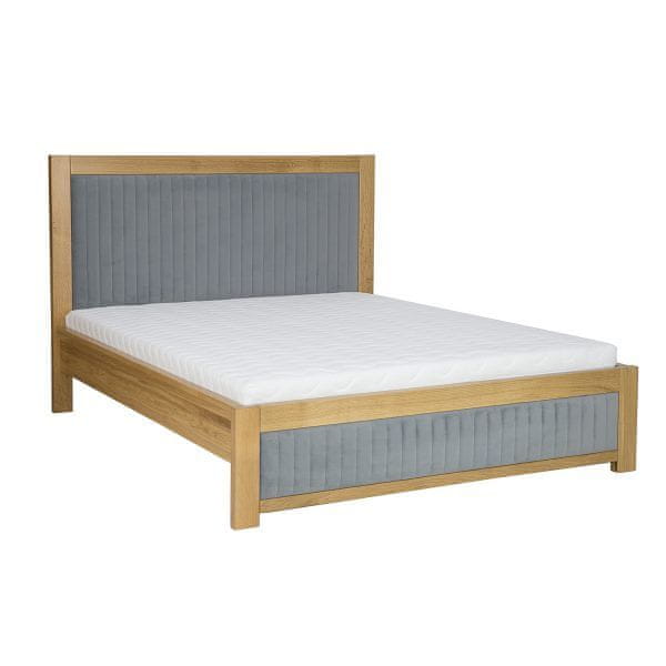 eoshop Čalúnená posteľ LK214/II, 120x200, dub (Farba dreva: Bielená)