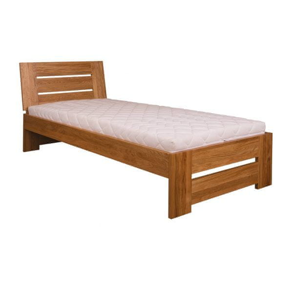 eoshop Drevená posteľ LK282, 90x200, dub (Farba dreva: Prírodná (lakovaná))