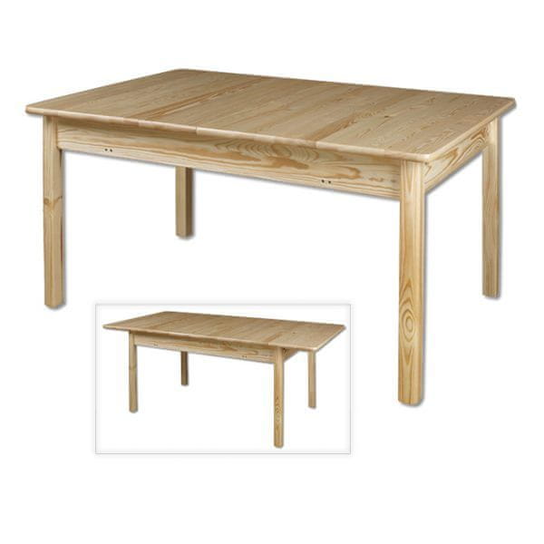 eoshop Jedálenský rozkladací stôl ST102, 140-200x75x90, borovica (Farba dreva: Orech)