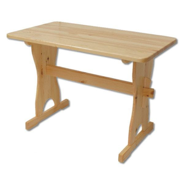 eoshop Jedálenský stôl ST103, 120x75x60, borovica (Farba dreva: Prírodná (lakovaná))