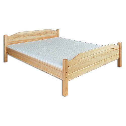 eoshop Drevená posteľ LK101, 160x200, borovica (Farba dreva: Prírodná (lakovaná))