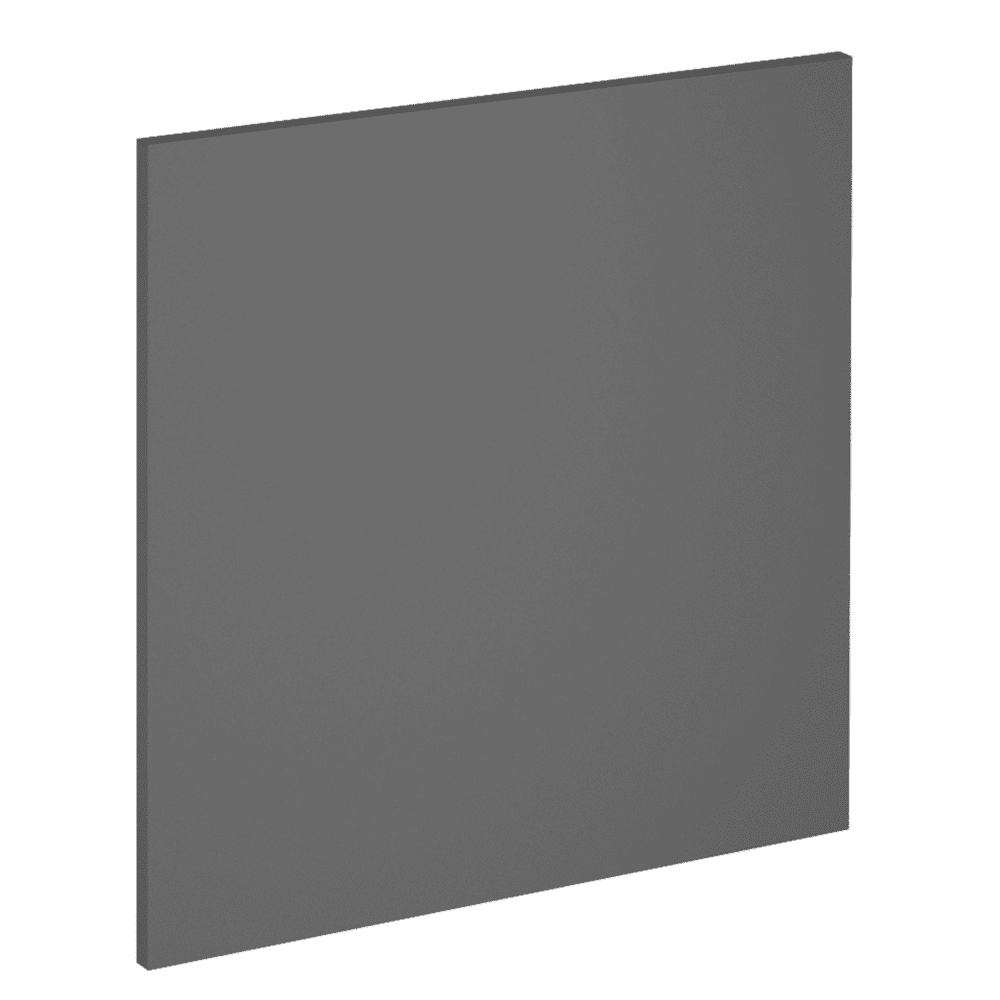 KONDELA Dvierka na umývačku, šedý mat, 59,6x57 cm, LANGEN