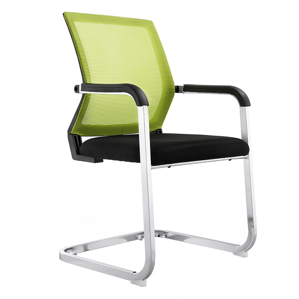 KONDELA Zasadacia stolička, zelená / čierna, RIMALA