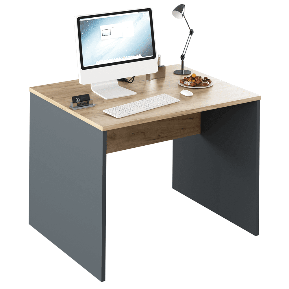 KONDELA Písací stôl, grafit / dub artisan, RIOMA NEW TYP 12