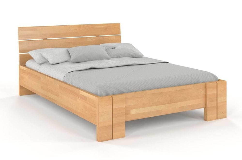 eoshop Drevená posteľ Arhus High - buk (Rozmer: 140x200 cm, Farba: Prírodná)