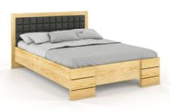 eoshop Drevená posteľ Gotland High&Long, dlhšia 20cm, borovica (Rozmer: 140x220 cm, Farba dreva: Prírodné, Farba látky: Casablanca 2303)