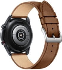FIXED kožený řemínek pro smartwatch s šířkou 22mm, hnedá