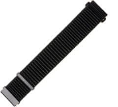 FIXED nylonový remienok pre Apple Watch, 42/44mm, veľkosť XL, čierna FIXENST-434-XL-BK