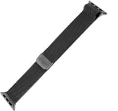FIXED síťovaný nerezový řemínek Mesh Strap pro Apple Watch 38/40/41mm, čierna