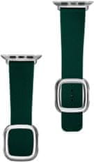 Coteetci kožený magnetický řemínek Nobleman pro Apple Watch 42 / 44mm / 45mm, zelená