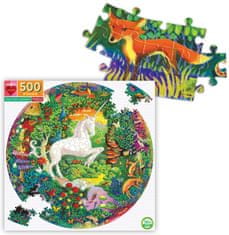 eeBoo Okrúhle puzzle Jednorožec 500 dielikov