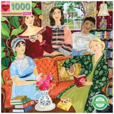 eeBoo Štvorcové puzzle Čitateľský klub Jane Austen 1000 dielikov