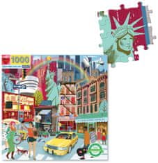 eeBoo Štvorcové puzzle Život v New Yorku 1000 dielikov