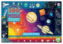 eeBoo Puzzle Slnečná sústava 100 dielikov