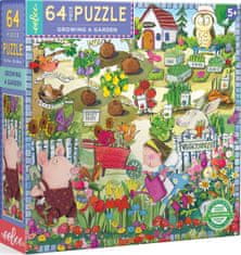 eeBoo Štvorcové puzzle Zahradničenie 64 dielikov
