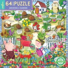 eeBoo Štvorcové puzzle Zahradničenie 64 dielikov