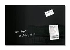 Sigel Magnetická sklenená tabuľa "Artverum", čierna, 60 x 40 x 1,5 cm, GL120