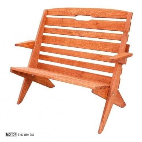 eoshop Záhradná stolička MO107 (Farba dreva: Týk)