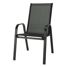 IWHOME Jedálenský set VIGO L antracit + 4x stoličky VALENCIA 2 čierna