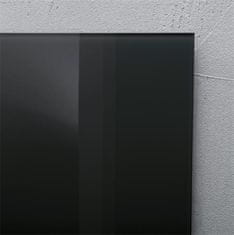Sigel Magnetická sklenená tabuľa "Artverum", čierna, 60 x 40 x 1,5 cm, GL120