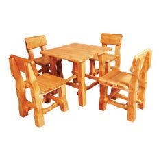 eoshop Záhradný stôl MO213, 80x75x80, jelša (Farba dreva: Rustikal + lak)