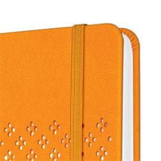 Sigel Exkluzívny zápisník "Jolie", mango oranžová, 135 x 203 mm, linajkový, 87 listov, tvrdé dosky, JN211