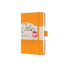 Sigel Exkluzívny zápisník "Jolie", mango oranžová, 95 x 150 mm, linajkový, 87 listov, tvrdé dosky, JN210
