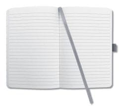Sigel Exkluzívny zápisník "Jolie", Glacier Grey, 135 x 203 mm, linajkový, 87 listov, tvrdé dosky, JN127