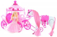 Lamps Kočiar ružový pre bábiky na batérie