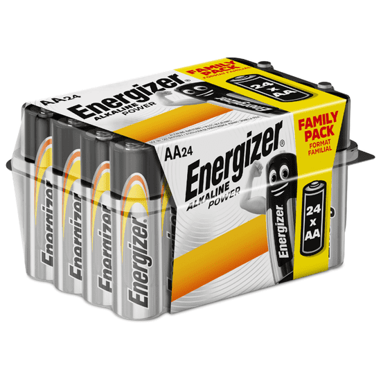 Energizer Tužkové batérie Alkaline Power, 24x AA, family pack