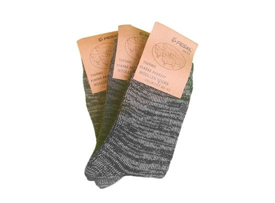 Pesail Pánské termo ponožky YZ50, 3 páry, veľkosť 43-47